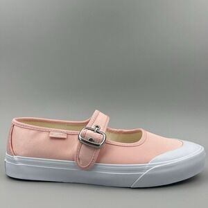 Vans Mary Jane Women Size 7.5 Ballet Chintz Rose Pink Buckle Strap Shoes NEW